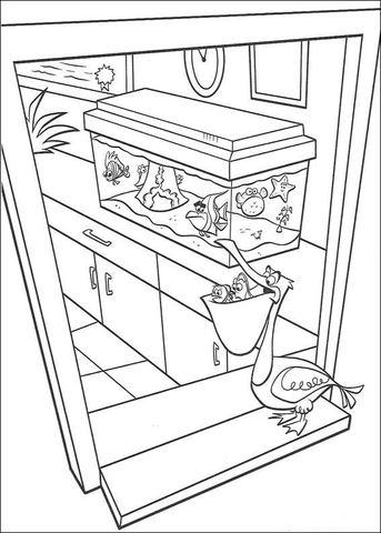 Marlin Found Nemo  Coloring Page